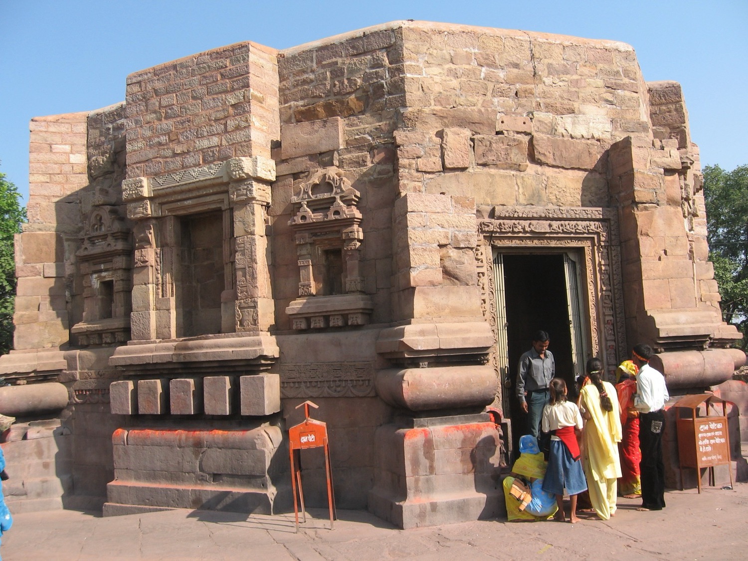 The octagonal ancient Mundeshwari Devi Temple atop Mundeshwari Hills in Kaimur